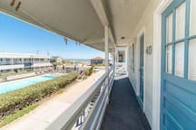 Saltaire Cottage 10: 2BR Steps to Private Beach Access Screened Porch Pool — Kitty Hawk, NC — vacation rental