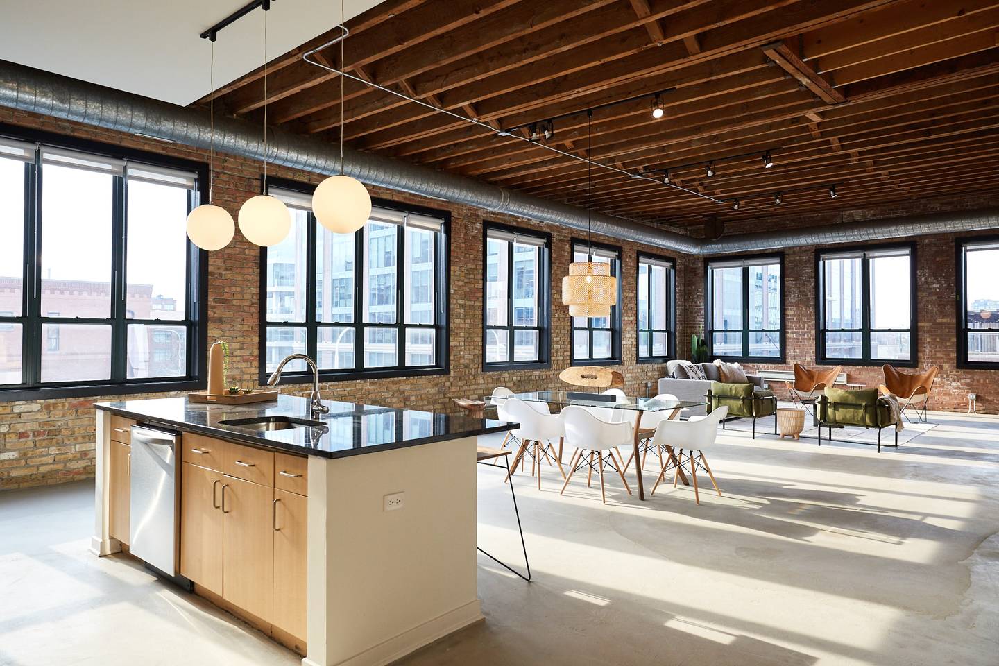 Spectacular Fulton Market Penthouse, Sleeps 24 in Style | Featured In Architectural Digest